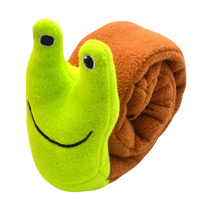 Interactive Snail Dog Toy, Squeaky Sound & Indestructible Plush, Foldable Puzzle Feeder for Chew Resistant Dogs Green 2