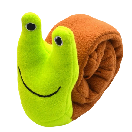 Interactive Snail Dog Toy, Squeaky Sound & Indestructible Plush, Foldable Puzzle Feeder for Chew Resistant Dogs Green 2