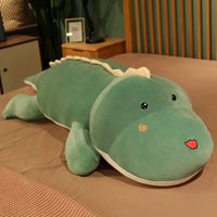 Dinosaur Stuffed Toy - Soft Plush Pillow - 31.5in - Lusy Store Green 31.5"