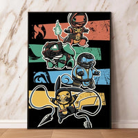 Pokemon Canvas Prints Wall Art Home Classic Children's Bedroom Decor Gifts Kid Action Figures Modular Painting Cartoon Character Lusy Store