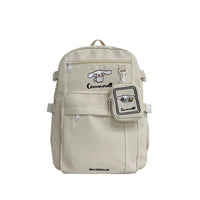 Sanrio Hello Kitty New Fashion Backpack Large Capacity Student Schoolbag High Quality Fashion Trend Leisure Student Backpack White- Cinnamoroll 30x20x39cm