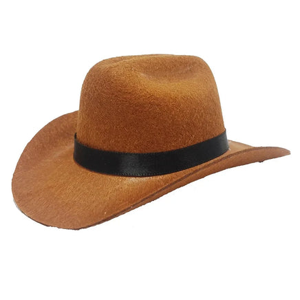 Pet Hat Cat Cowboy Hat Funny Retro Adjustable Cowboy Hat for Dogs Cats Pet Photo Prop Halloween Decor Cat Accessories Brown