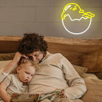 Lusy Store LLC Gudetama Neon Light Anime Wall Decor for Bedroom Livingroom Kids Room Kawaii Gifts Neon Sign