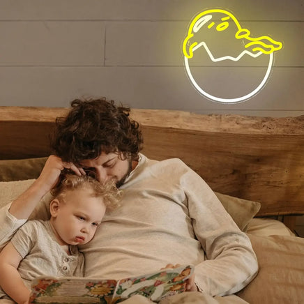Lusy Store LLC Gudetama Neon Light Anime Wall Decor for Bedroom Livingroom Kids Room Kawaii Gifts Neon Sign