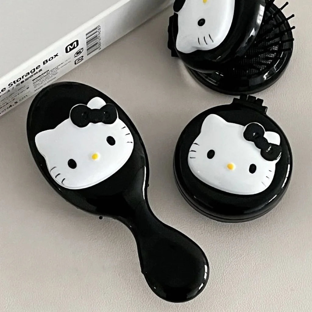 Lusy Store LLC Hello Kitty Comb Girl Heart Cute Portable Air Cushion Combs Gifts for Girls Comb