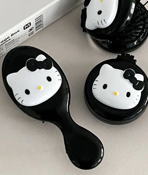 Lusy Store LLC Hello Kitty Comb Girl Heart Cute Portable Air Cushion Combs Gifts for Girls Comb
