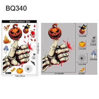 2025 Halloween PVC Glass Window Static Sticker Horror Castle Cat Decorative Sticker Halloween Glass Decals Home Party Decoration Style2-BQ340