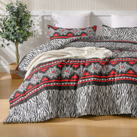 Lusy Store 3 Pieces Comforter Set Bed In A Bag, Breathable Quilted Style Bedding Sets, Luxury Fluffy Soft Comforter For All Season 