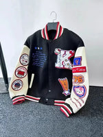 Hello Kitty Baseball Jacket Coat Hoodie Men Women Print Sport Baseball Uniforms Motorcycles Warm Coats Cardigan Tops Clothes Top