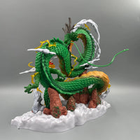 24cm Dragon Ball Anime Figure Shenron Figure Goku And Shenron Figurine Model Pvc Statue Doll Collection Room Toy Gifts Lusy Store