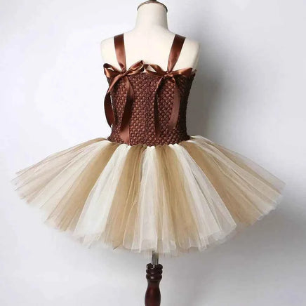 Cute Toddler Girl Giraffe Dress Cartoon Animal Performance Costume Set for Kids Halloween Costumes Girls Christmas Tutu Dresses