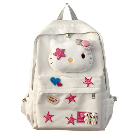 Sanrio Hellokitty Kuromi My Melody Pom Pom Purin Anime Backpack Cute Schoolbags Cartoon Shoulder Bag Birthday Gift for Friend Lusy Store