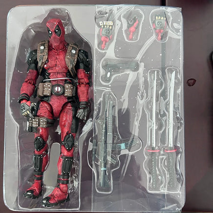 Lusy Store LLC Yamaguchi Revoltech EPIC Deadpool Action Figure Super Hero Figure Toys Collectible Model Doll Gifts Action Figure