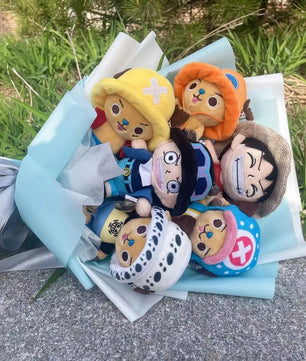 One Piece Plush Flower Bouquets Creative Handmade Craft Valentine Christmas Graduation Gifts