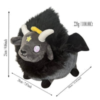 Sheep Plush Kawaii Myth Stuffed Pillow Soft Kawaii Wings Decorative Stuffed Gifts black