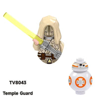 Star Wars Mandalorian Mini Robot Figure Toy - Han Solo, C-3PO, Leia, Darth Vader, Boba Fett Blocks TV8043