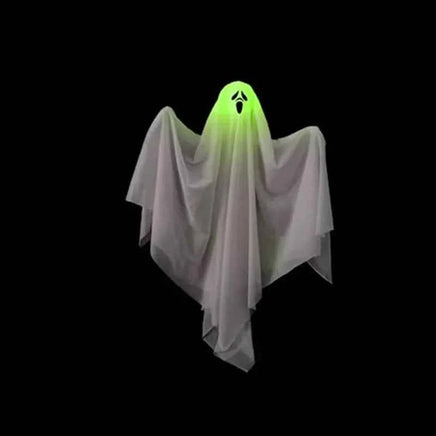 1-10PCS Halloween Scary LED Lights Glowing Hanging Ghost Venue Setting Horror Door Hanging Haunted House Props Halloween Props Green