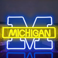 Lusy Store LLC Michigan Neon Signs LED Wall Decor for Man Bar Decor Club Bistro Neon Sign