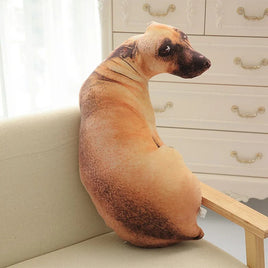 3D Cute Curved Dog Pillow 50cm Pillow Realistic Animal Funny Dog Head Role Playing Home Decoration Sofa Ornament Lusy Store
