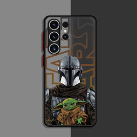 Case for Samsung Galaxy S21 S22 Plus S23 Ultra S9 S24 Ultra S20 FE S10 Lite Hard PC Star Mandalorians W-Wars Shockproof Cover UUAVA05