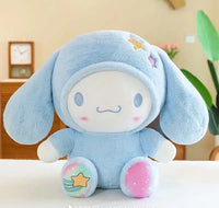 25cm Anime Sanrio Plush Doll Toys Kawaii Hello Kitty Kuromi My Melody Cinnamoroll Cartoon Cute Plush Stuffed Toy Kids Gifts Cinnamoroll D