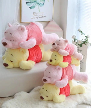 Lusy Store LLC Winnie the Pooh Plush Doll Kawaii Bear Lovely Car Decor Stuffed Doll Sofa Cushion Bedside Pillow Gift Plush
