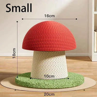 Cute Cat Scratch Board Kitten Climbing Mushroom Protecting Furniture Funny Cat Grinding Claw Toy Durable Sisal Scratching Board Small CHINA