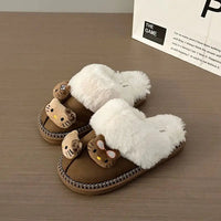 Hello Kitty Plush Slippers for Women - Sanrio Y2K Cute Home Shoes