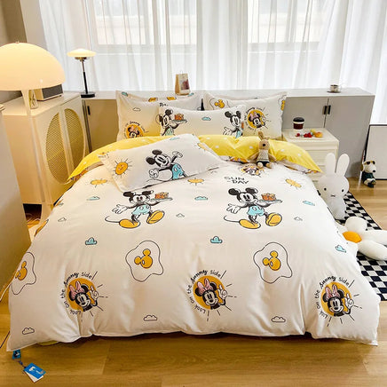 Disneys Cartoon Bed Sheets Set Stichs Mickeys Bedding Set Toys Story Duvet Cover Pillowcase Donalds Bed Sets Queen King Size 9