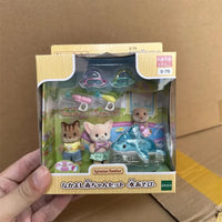 Sylvanian Families Anime Girl Figures Baby Series Figure Furniture Set Pvc Statue Model Doll Collection 5
