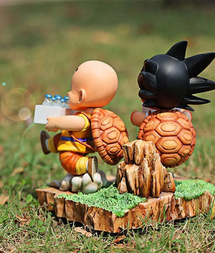 Lusy Store LLC Dragon Ball Figure Goku and Krillin Milk Delivery Model Action Figures Periphery Doll PVC Model 15cm Action Figure