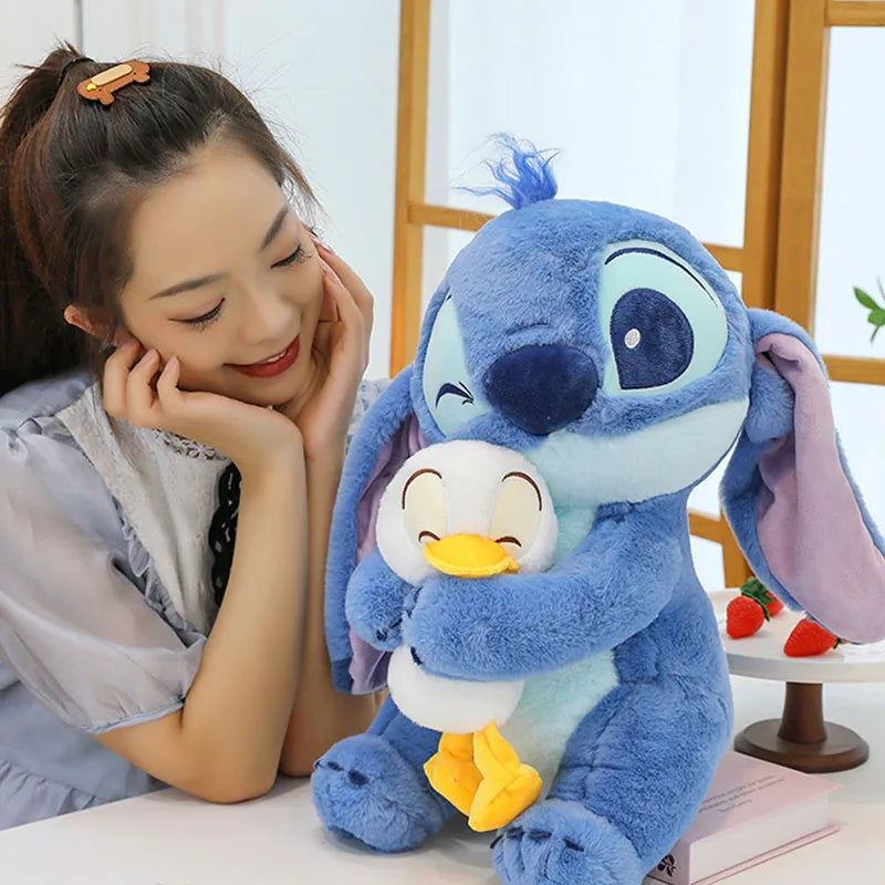 Lusy Store LLC Stitch Lilo Plush Doll with Duck &ndash; Cute Stuffed Toy 12&quot;/18&quot; &ndash; Kawaii Gift &amp; Decoration &ndash; Lusy Store Plush