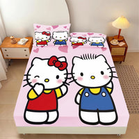 Hello Kitty Fitted Sheet Suitable For Children And Adults Home Decor 6