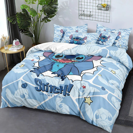 1 cartoon cute Stitch digital printed brushed down duvet cover,bedroom down comforter cover，bedding(No pillowcases，no quilt) Lusy Store