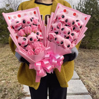 Lusy Store LLC Stitch Plush Doll Toy Stuffed Animals Bouquet Gifts Bouquet