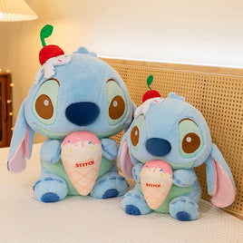 Lusy Store LLC Ice Cream Stitch Soft Cute Plush Toy Doll Grab Machine Soothing Plushies Stuffed Pillow Gifts Plush