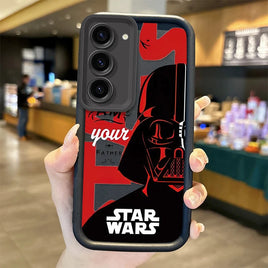 S-Star W-Wars Darth Vader Phone Case For Samsung Galaxy S25 S24 S23 S21 Ultra Plus S24 S23 S21 S20 FE A73 A55 Silicone Cover Black C