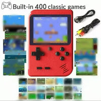 A Red Retro Classic Games Children's Handheld Small Game Console With 400 Game Charging Can Be Connected To The TV Lusy Store