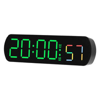 Voice Control Digital Alarm Clock Date Temperature Display Countdown Up Timer Night Mode Table Clock 12/24H Electronic LED Clock Lusy Store