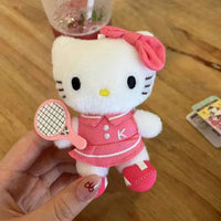 Hello Kitty Plush Sanrio Plushies Bags Toys Pendant Decorations Kawaii Plush Kitty Cat Accessories Keychain Girl Lovely Gift