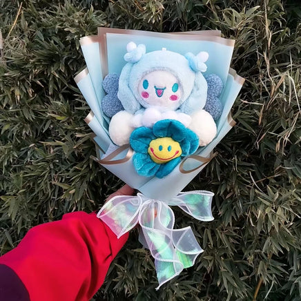 Kuromi My Melody Cinnamoroll Hello Kitty Plush Bouquet Woman Valentine's Day Girls Christmas Gifts Cinnamoroll-18