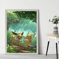 Pokemon Canvas Prints Wall Art Home Classic Children's Bedroom Decor Gifts Kid Action Figures Modular Painting Cartoon Character Lusy Store