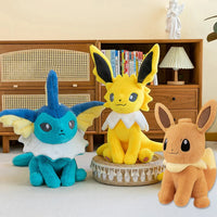 Lusy Store LLC Pokemon Eevee Soft Hug Series Stuffed Plush Doll Toy Vaporeon Eeveelution Flareon Jolteon Pet Elves Gift Plush
