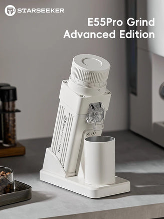 STARSEEKER E55 Electric Coffee Grinder – 55mm Burr, Stepless Adjustment, Espresso to Cold Brew
