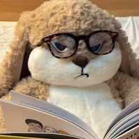 Lusy Store LLC Large Size Angry Rabbit Plush Toy Cute Animal Plushie Doll Kawaii Stuffed Soft Toys Model Room Decor Birthday Gifts Plush