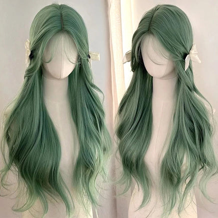 OLACARE Synthetic Super Long Curly Lolita Wig With Bangs 120cm Blonde White Pink Cute Fake Hair Women Halloween Cosplay Wigs Blonde
