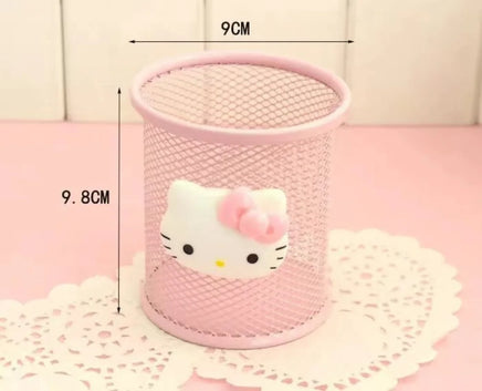 Hello Kitty Pen Holder Creative Kawaii Desktop Storage Box