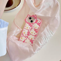 Kawaii Cartoon Sanrios Hello Kitty Phone Case For iPhone 15 14 13 12 11 Pro Max Soft Silicone Drop-resistant Back Cover Gift Lusy Store