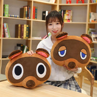 Lusy Store LLC 3 Style Animal Crossing Plush Pillow Doubutsu No Mori Cofa Cushion Tom Nook Foxes Anime Stuffed Gift Plush