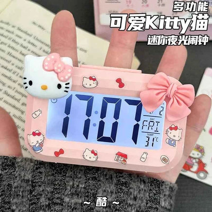 Hello Kitty Luminous Alarm Clock - Cute Sanrio Desk Decoration KT